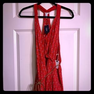 Red paisley sundress
